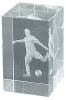 2100-01 FÃºtbol Trofeo CUBO CRISTAL 8CM